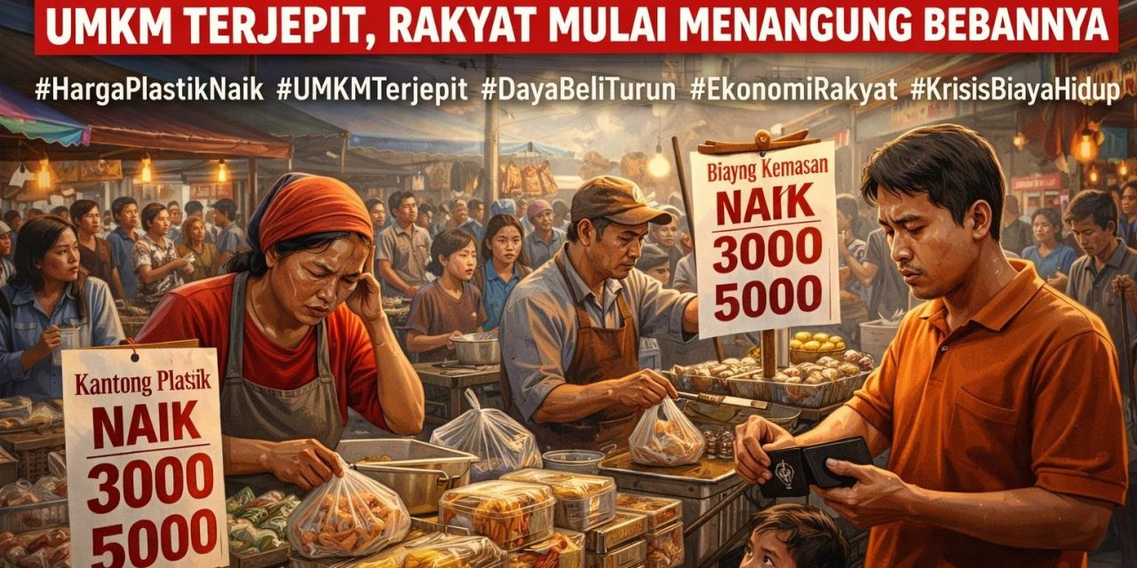 Harga Plastik Naik Rp500 Ribu Per Dus, Pedagang Kecil Menjerit