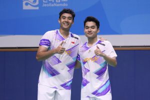 Leo/Bagas Menang Straight Game Atas Pasangan Korea Selatan
