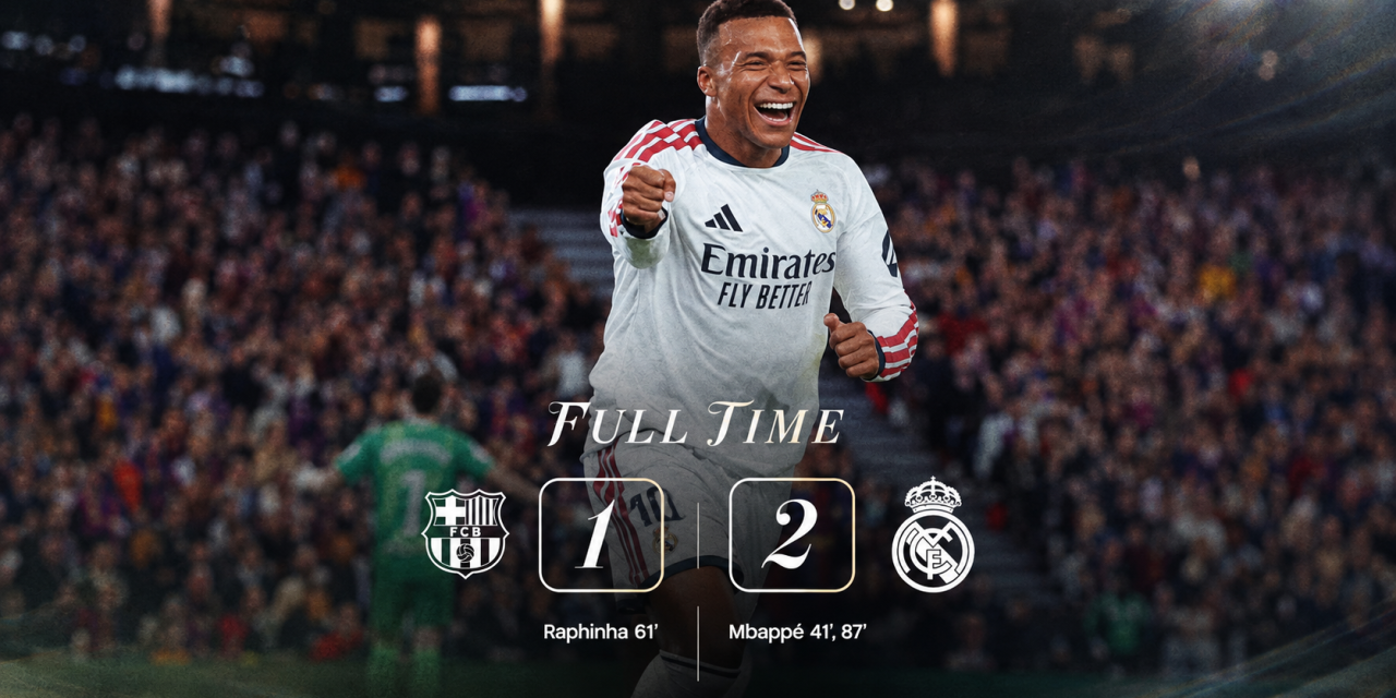 Real Madrid Kalahkan Barcelona Lewat Brace Mbappé Menit Ke-87